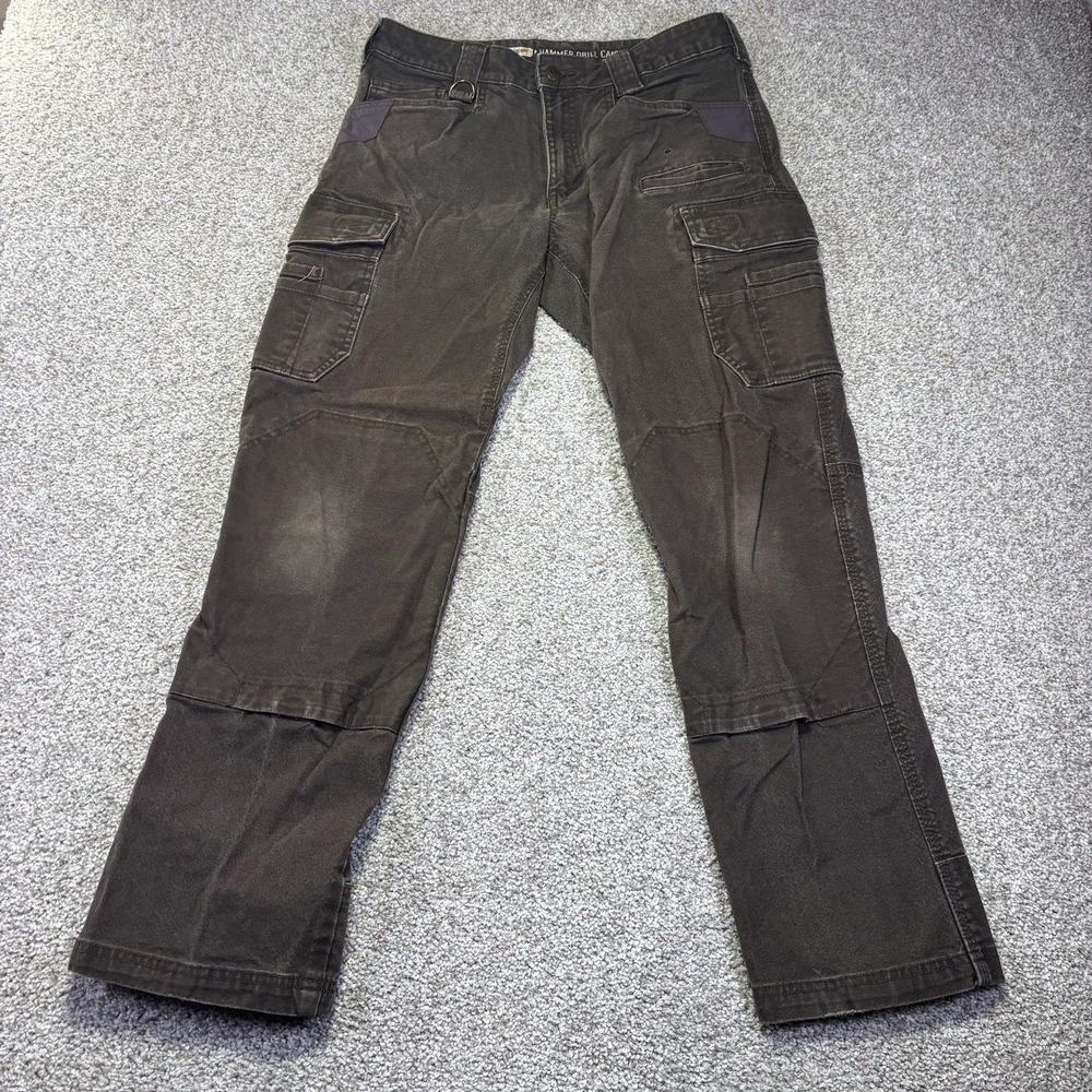 Noble Outfitters Pants Mens 32x32 Brown Cargo Workwear Hammer Drill FULLFLEXX